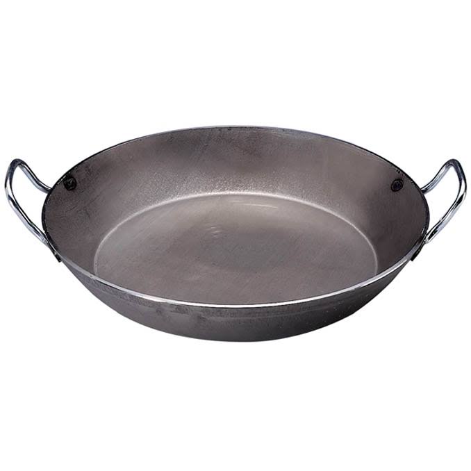 De Buyer Carbone Plus - Heavy Quality Steel Round Frypan 2 Handles - 50 cm
