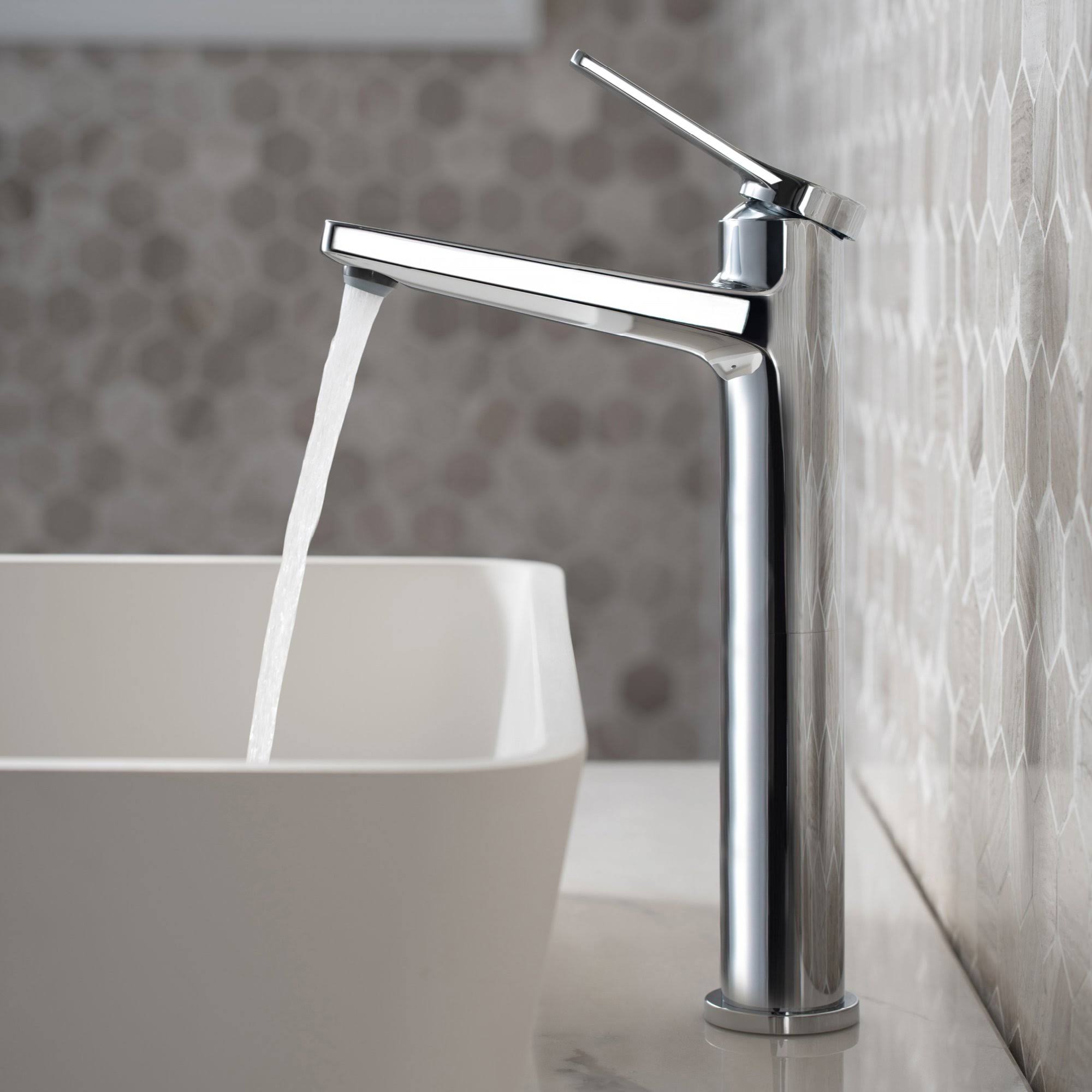 Kraus Indy Single Handle 2-Pack Vessel Bathroom Faucet Spot Free Stainless Steel