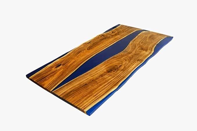 Customized Large Epoxy Table, Resin River Dining Table for 2, 4, 6, 8 Living Room Table Epoxy Coffee Table Top, Bar Counter (without Stand, 108 x 36 Inches)
