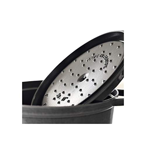 Staub Round Cast Iron Cocotte Black, 2.25 qt, 40509-487-0