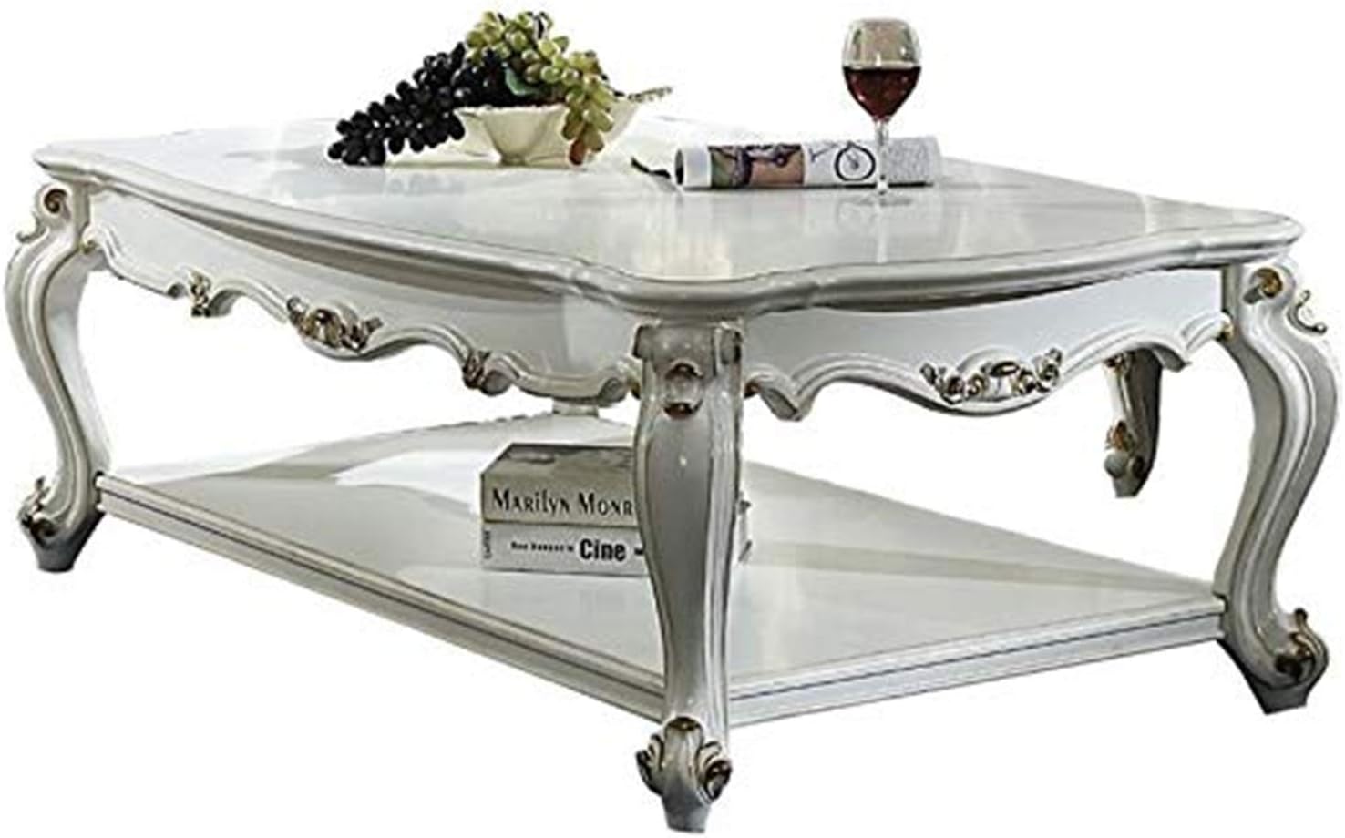 ACME Picardy Coffee Table - - Antique Pearl