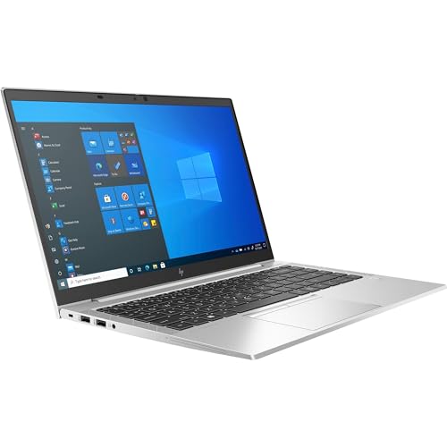HP EliteBook 845 G8 14" FHD Business Laptop, AMD Ryzen 5 PRO 5650U 2.30GHz Processor, 16GB RAM, 256GB SSD Notebook, Backlit Keyboard, Fingerprint Reader, Webcam, Windows 10 Pro (Renewed)