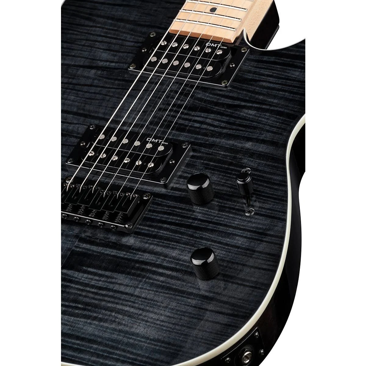 Dean Nashvegas Flame Hum Hum Electric Guitar Trans Black