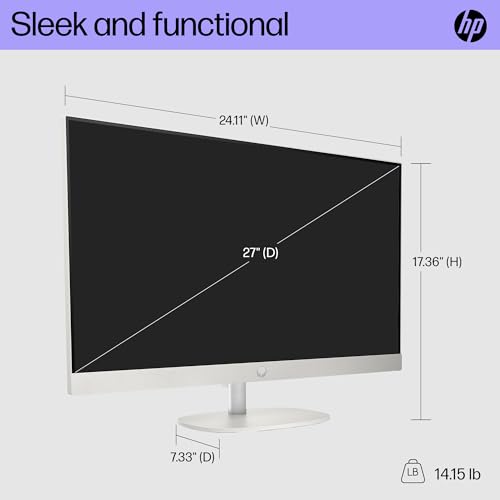 HP Newest 27" All-in-One Desktop Computer, FHD IPS Touchscreen, Intel Core Ultra 7-155U 12-Core Processor, 32GB DDR5, 2TB SSD, Wi-Fi 6, HDMI, Wireless KB&Mouse, Windows 11 Home, P500 Portable SSD