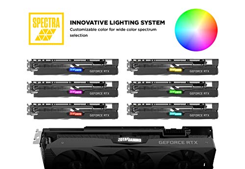 ZOTAC GAMING GeForce RTX 2070 AMP Extreme 8GB GDDR6 256-bit RGB LED Metal Wrap Backplate Graphics Card - ZT-T20700B-10P