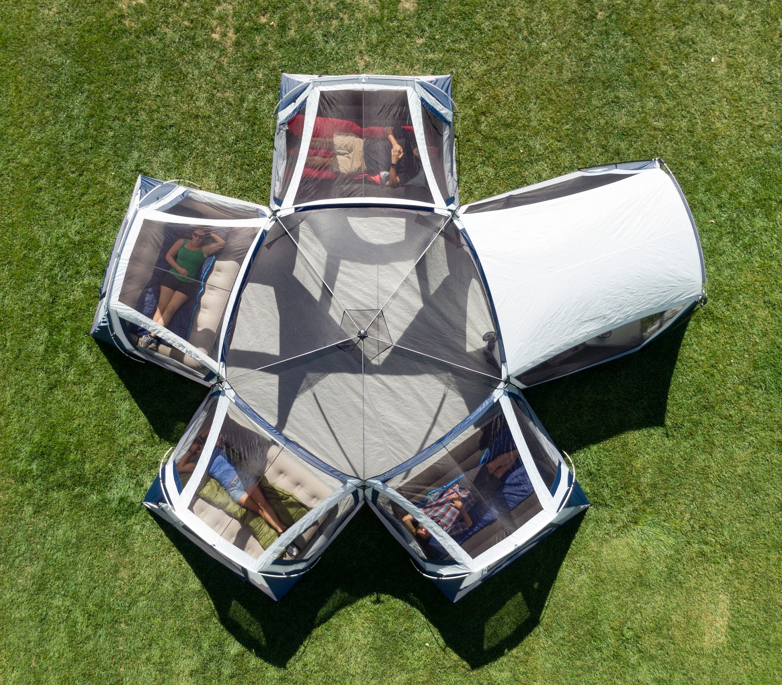 Ozark Trail Hazel Creek 20-Person Star Tent, with Screen Room