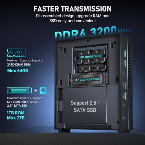 ACEMAGIC [Mini Gaming PC] Core i9-11900H up to 4.9GHz,Mini Computer Tower PC Dual Channel 16GB DDR4 512GB NVMe SSD, Support 3 Mode PERF Switch Desktop Computer 4K Triple Display,WiFi 6,BT 5.2