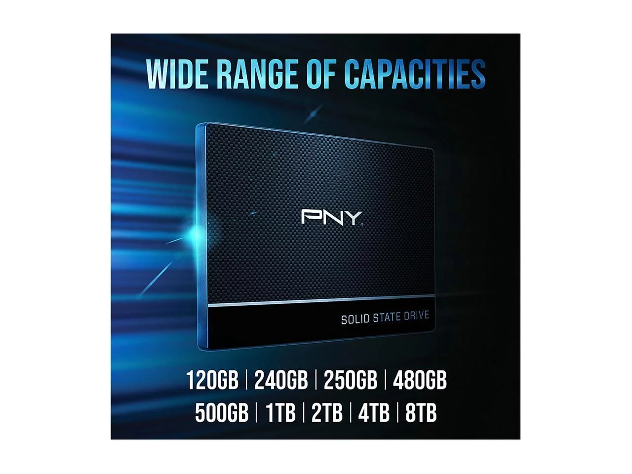 PNY CS900 2.5" 4TB SATA III 3D NAND Internal Solid State Drive (SSD) SSD7CS900-4TB-RB