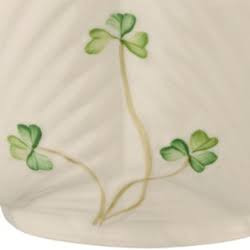 Belleek Harp Shamrock Teapot