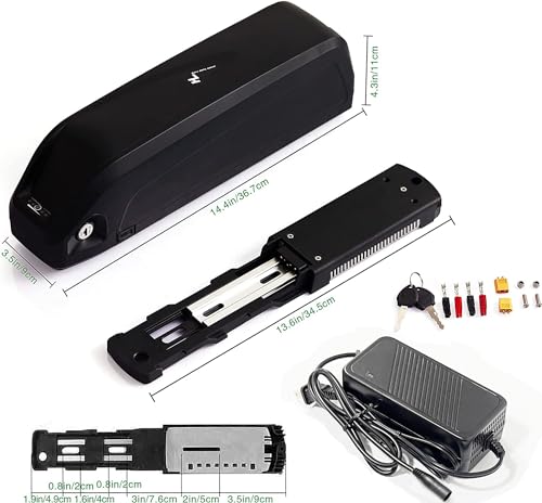 Ebike Battery, 48V 36V/20Ah 15Ah 13Ah Electric Bike Battery for 250-1500W Bike Motor, Led Indicator Light, USB Port, Safe Lock, with Safe and Fast 3A Charger (48V 13Ah)