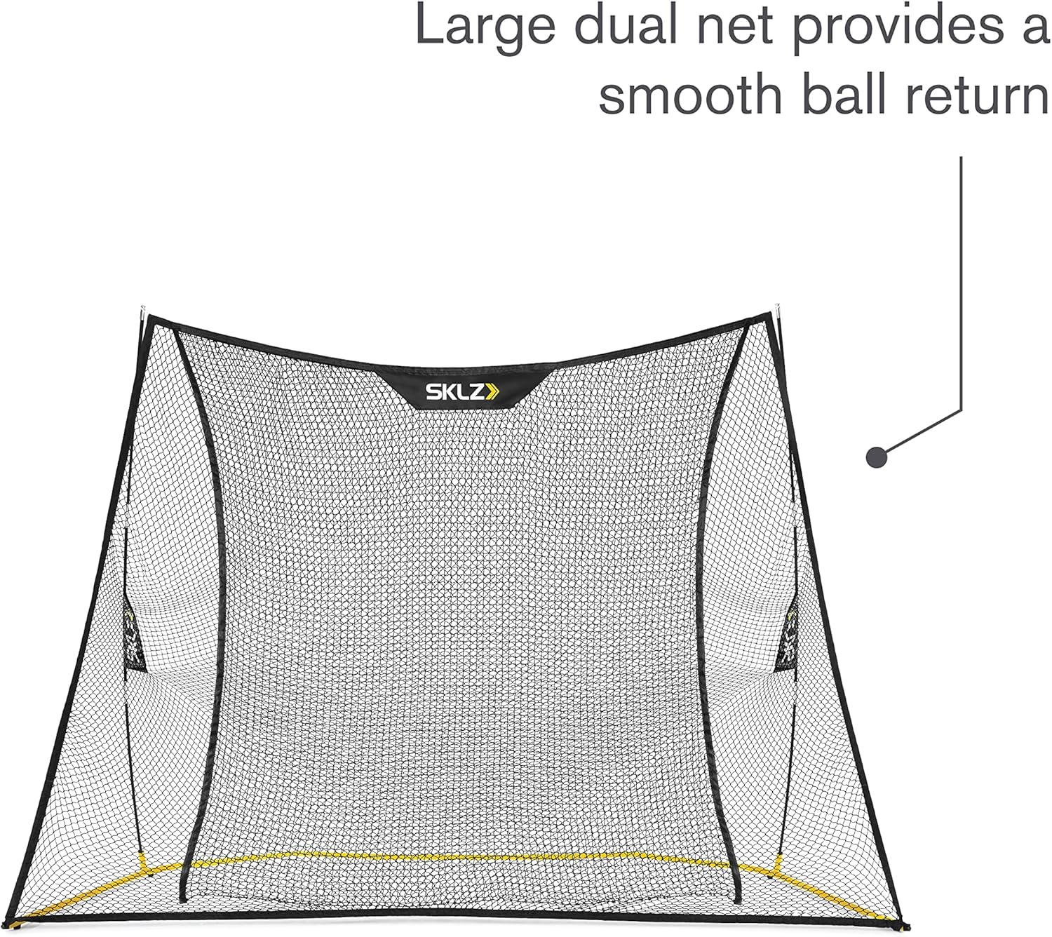 SKLZ Home Range Golf Net for Backyard Practice with Dual Net for Smooth Ball Return and Carry Bag