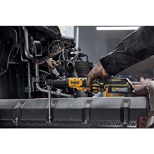 DEWALT 20V MAX XR Cordless Ratchet Set, 3/8" and 1/2" Sealed Head Ratchet, Battery and Charger Included (DCF510GE1)