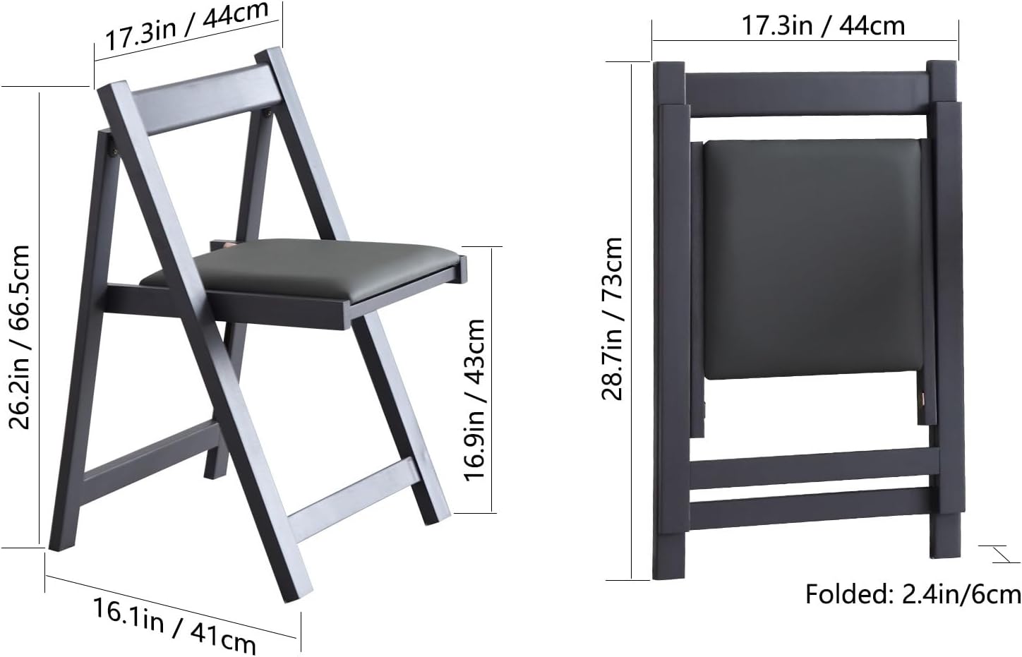 5-Piece Folding Dining Table and Folding Dining Chairs Set, Movable Space Saving Foldable Dining Table and Folding Chairs for Home, Kitchen, Dining Room (Table + 4 Chairs, Grey)