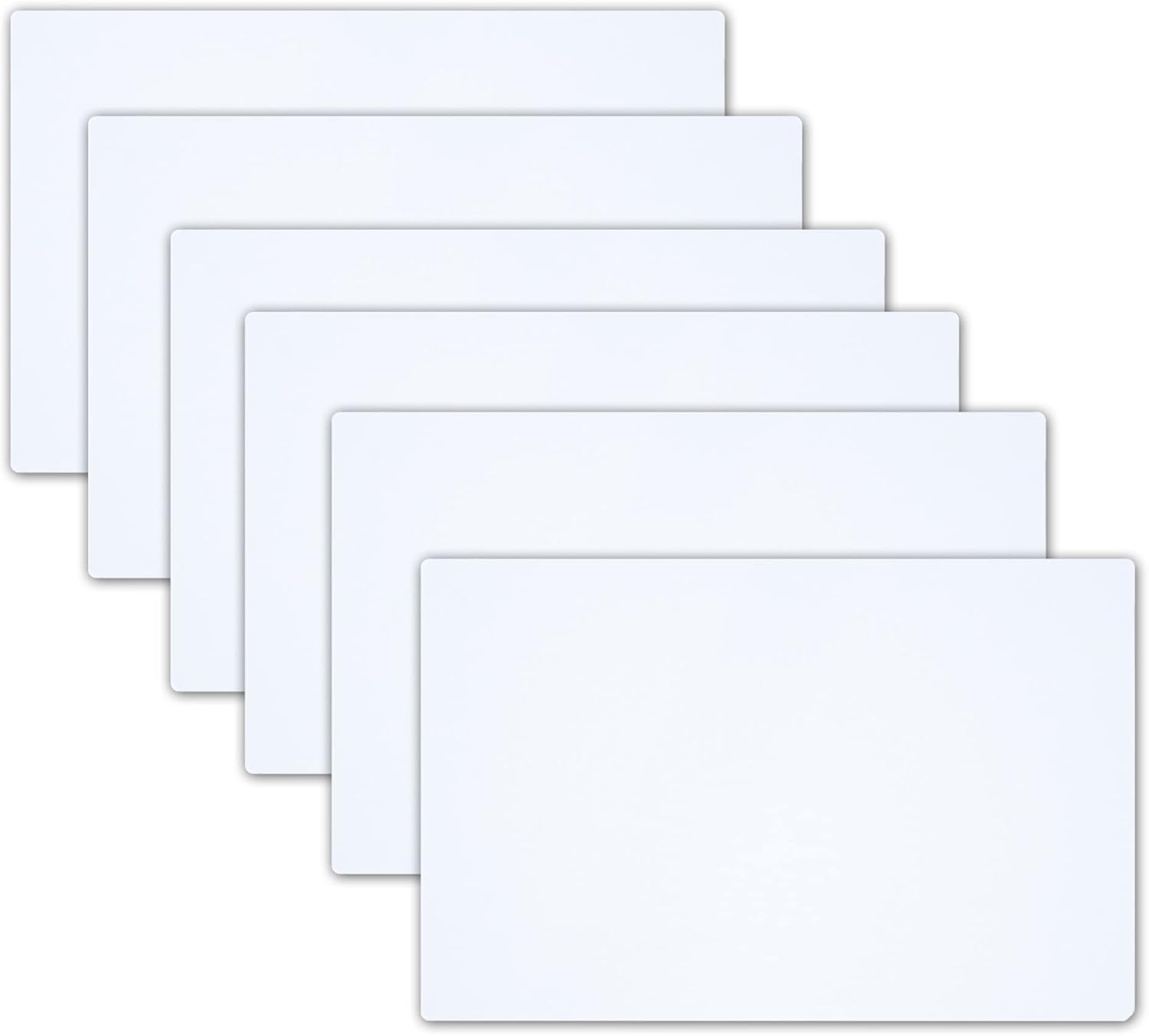 Bulk Blank Car Magnet 12x9 - .30mil Flexible, Printable, White Vinyl Surface - Safe on Vehicles, Cuts Easily with Scissors for DIY Craft Projects Great for Commercial or Marketing Vehicles (10)