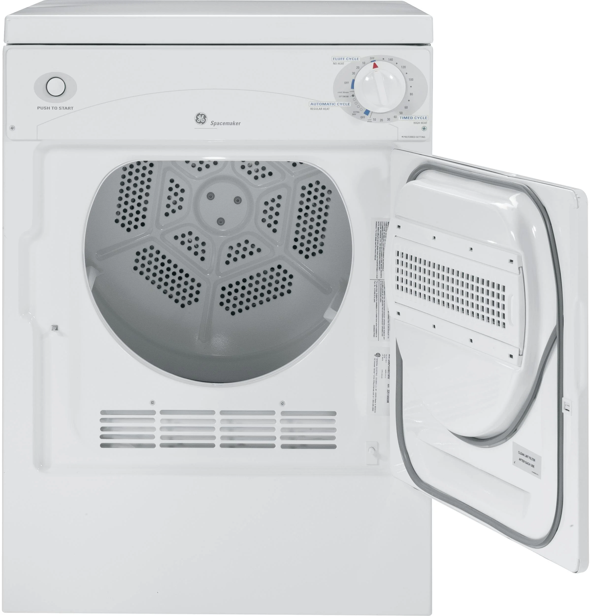 GE APPLIANCES DSKP333ECWW  PORTABLE DRYER White