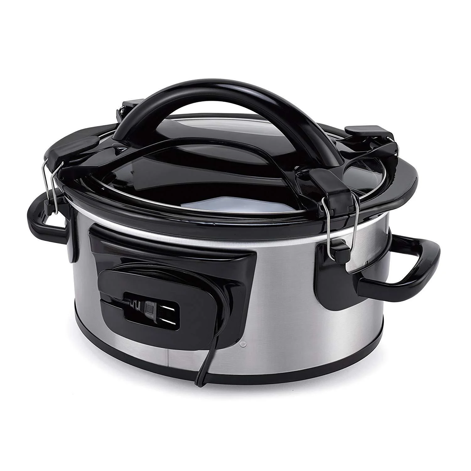 Crockpot SCCPVS600ECP-S Crock-Pot Cook and Carry Portable Slow Cooker with Digital Control, 6 Quart, Silver