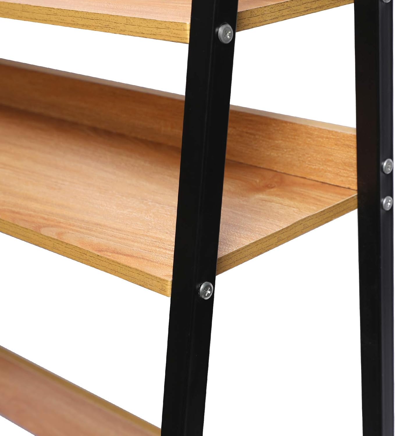 Desktop Bookshelf Wooden Bookcase ,X-cosrack Computer Desk Bookshelf Hutch Storage Organizer Shelves Rack for Office Supplies Organizer, Home Decor 2-Tier Brown