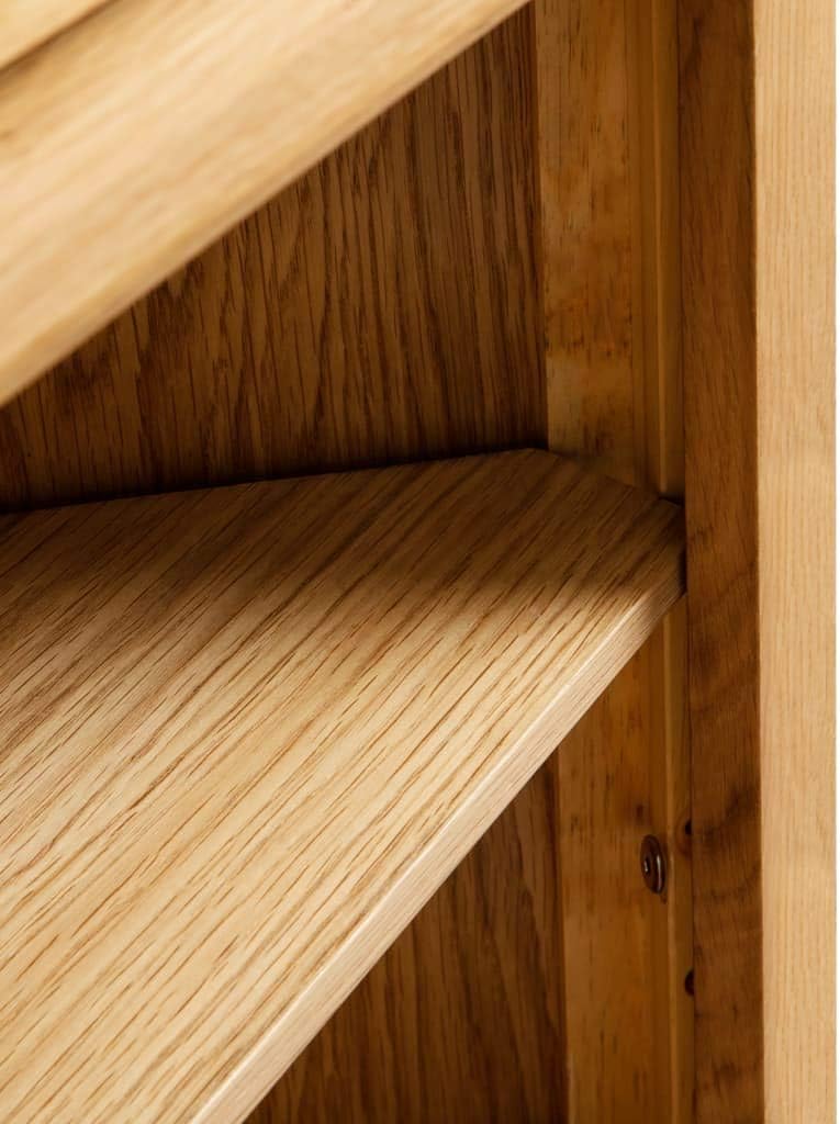 FAMIROSA Corner Cabinet 23.2x14.1x70.8 Solid Oak Wood