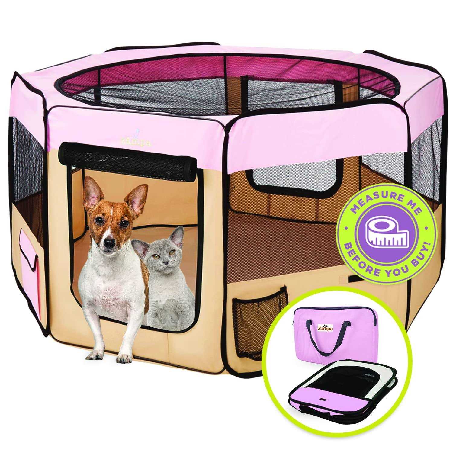 Zampa Portable Foldable Pet Playpen Exercise Pen Kennel - Pet Supplies online store