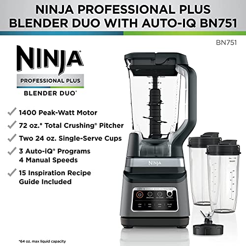 Ninja BN751 Auto-iQ Professional Plus DUO Blender New