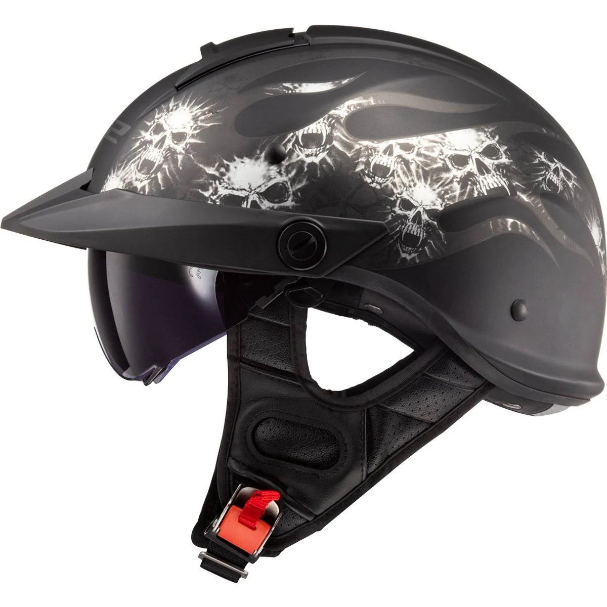 LS2 Rebellion Bones Helmet Large Matte Black