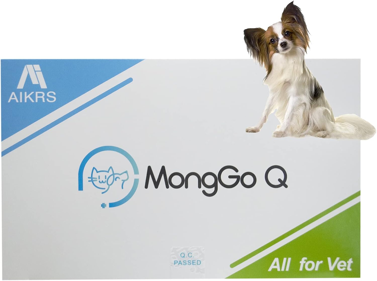 MONGGO Q Rapid Ag Detection of Canine Mouth and Nose Secretions Testing Kit for Dogs(Pack of 10)