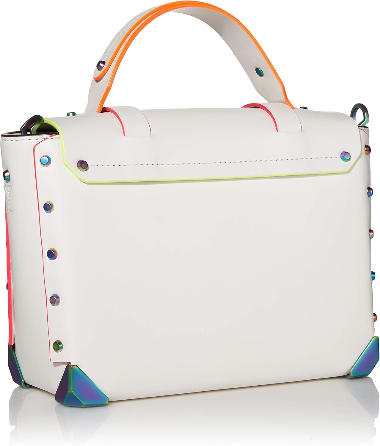 MICHAEL Michael Kors Manhattan Medium Top-Handle School Satchel Optic White One Size