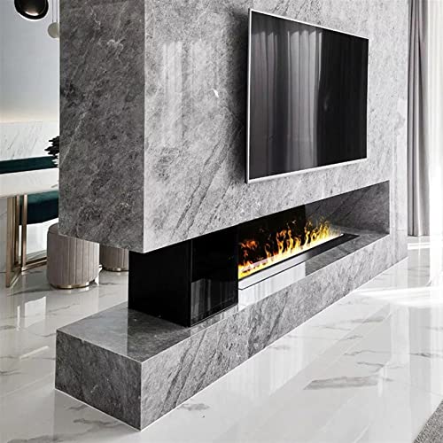 Water Vapor Fireplace Water Vapor Fireplace Recessed Electric Fireplace with Realistic Flame, 3D Atomized Fireplaces with Screen Panel Control and Remote Control, Flame Size Adjustable Electronic Fire