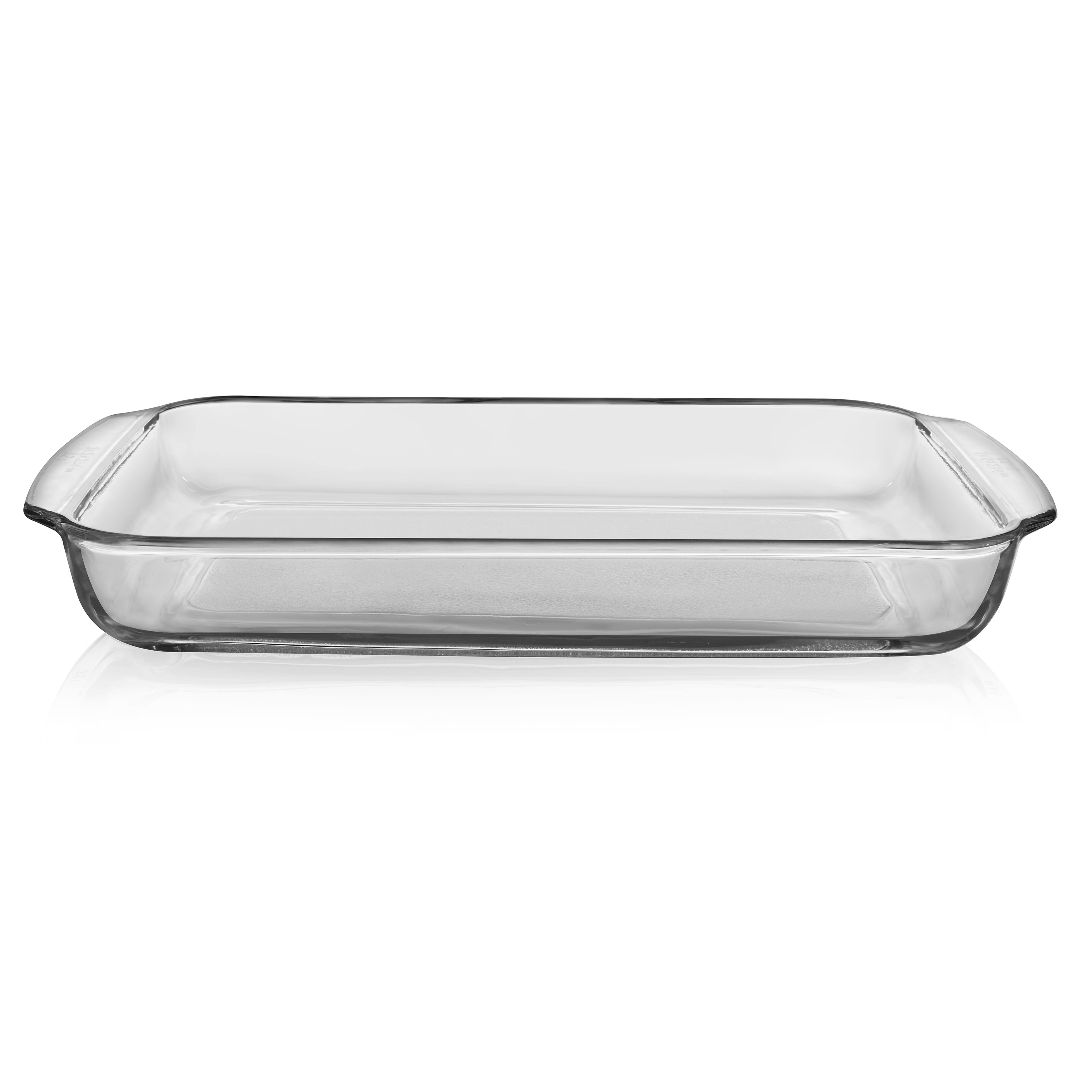 Libbey Baker&s Premium 6-Piece Glass Casserole Baking Dish Set with 2 Covers