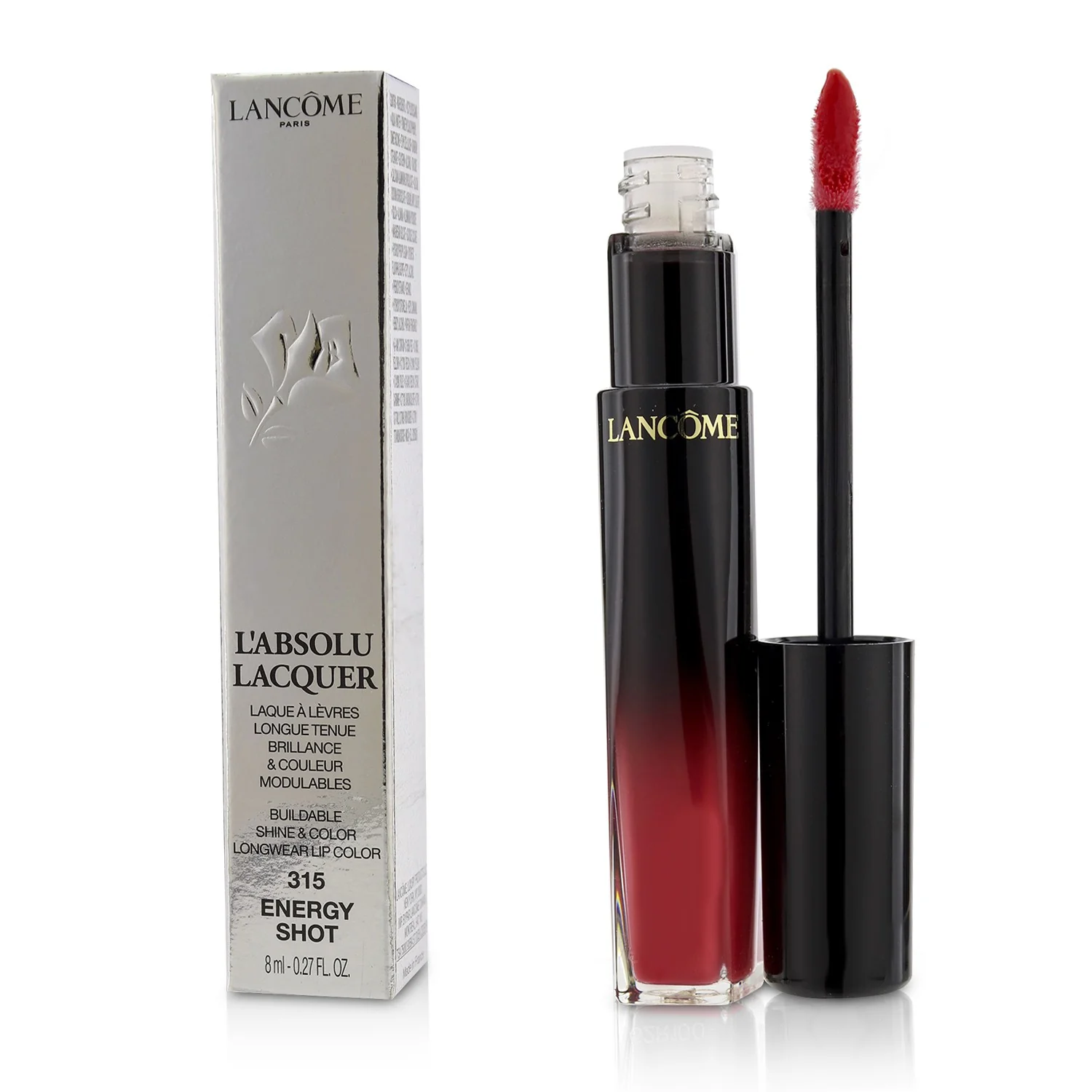 Lancome L'Absolu Lacquer Buildable Shine & Color Longwear Lip Color - # 366 Power Rose  8ml/0.27oz