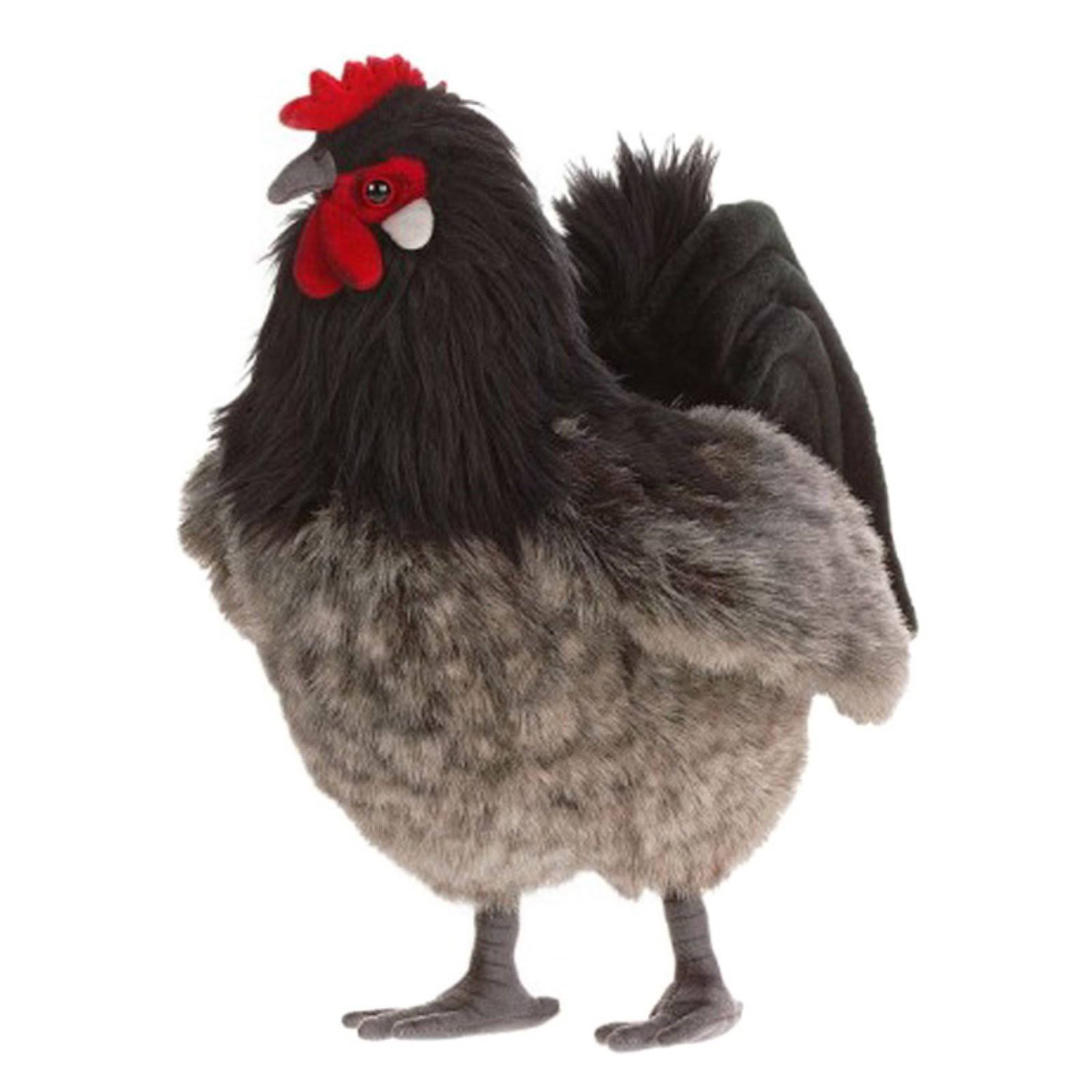 Hansa Grey and Black Hen Plush