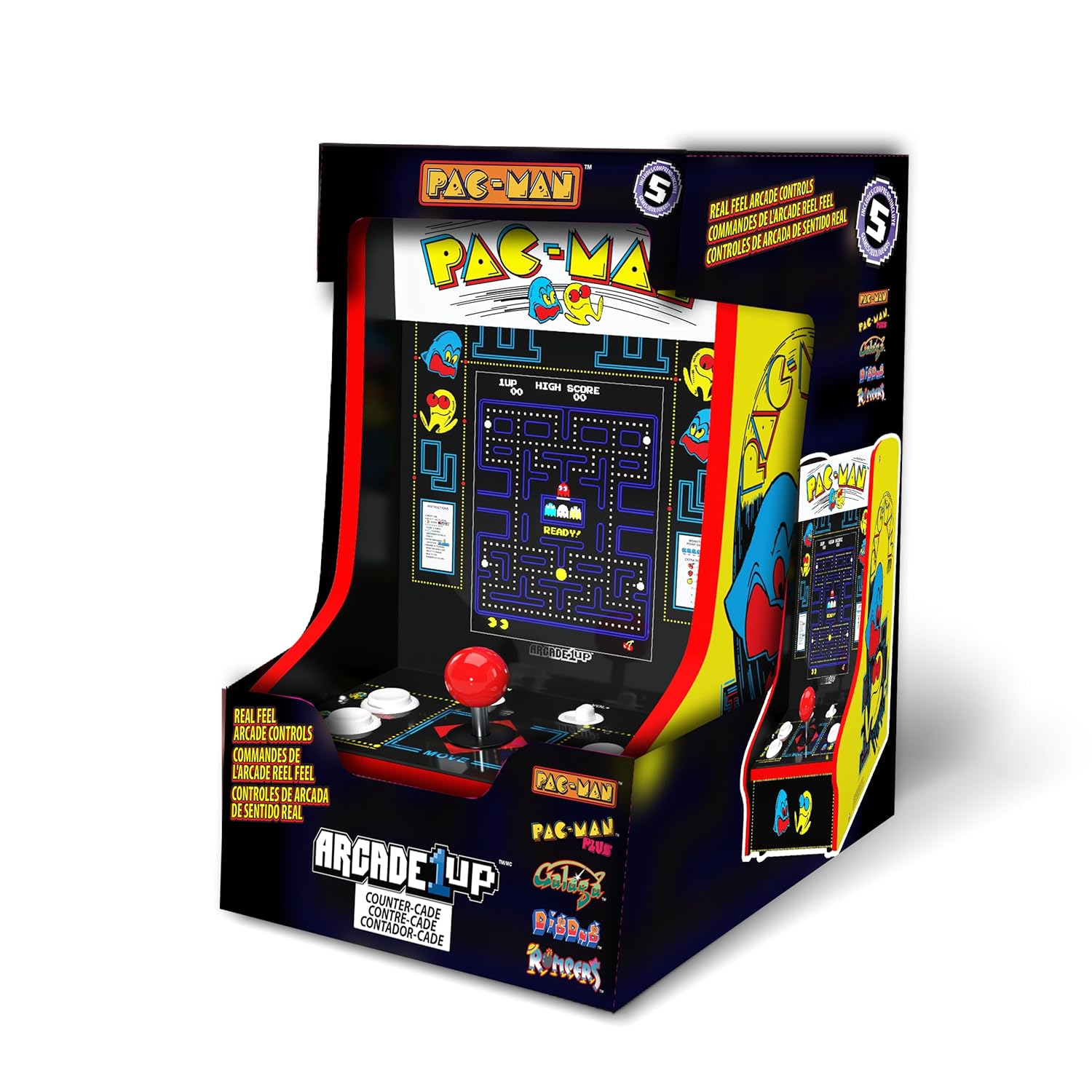Arcade1Up Pac-Man 5 Games in 1 Countercade