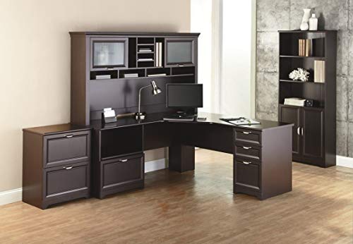 Realspace® Magellan Performance Collection L Desk, 30"H x 70 9/10"W x 23 1/5"D, Espresso