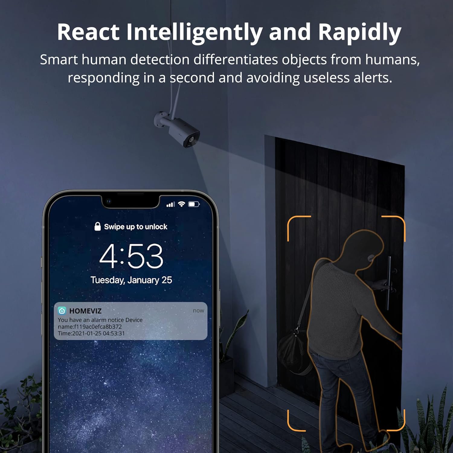 3MP Security Camera Outdoor, Dragon Touch 8CH NVR 4pcs WiFi Security Cameras System with Color Night Vision, Cameras for Home Security, AI Human Detection, Remote Access, Waterproof, No Hard Disk