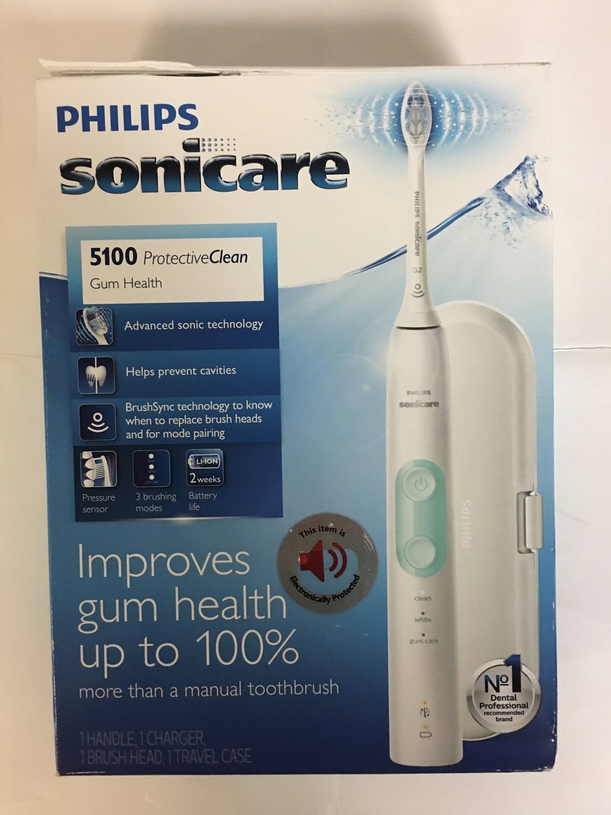 Sonicare Electric Toothbrush, ProtectiveClean 5100