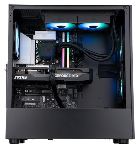 ABS Cyclone Aqua Gaming PC - Windows 11 - Intel Core Ultra 7 265KF - GeForce RTX 5070 - DLSS 4 - AI-Powered Performance - 32GB DDR5 6000MHz - 1TB M.2 NVMe SSD - CA265KF5070