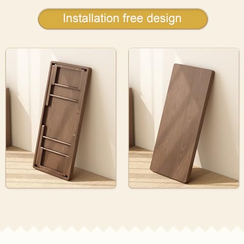 Japanese Coffee Table, Floor Sitting Low Table, Collapsable Tatami Table Altar Floor Table, Bamboo Folding Serving Table on Bed(65x35cm)