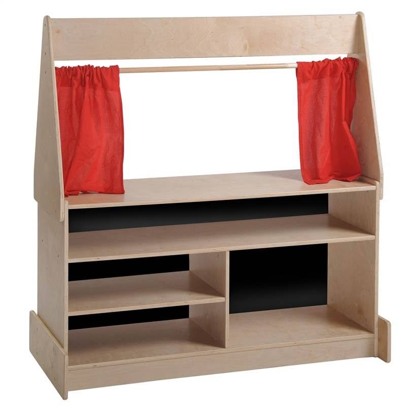 ECR4Kids - Puppet Theater - Flannel - black, wood