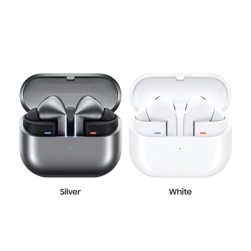 Samsung Galaxy Buds 3 Pro AI True Wireless Bluetooth Earbuds, Noise Cancelling, Sound Optimization, Redesigned Comfort Fit, Silver [US Version, Amazon Exclusive, 2Yr Warranty]