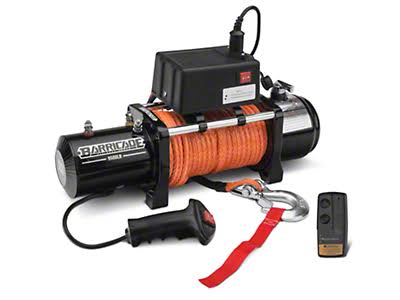 Jeep Wrangler Barricade 9,500 lb. Winch with Synthetic Rope and Wireless Control J101798