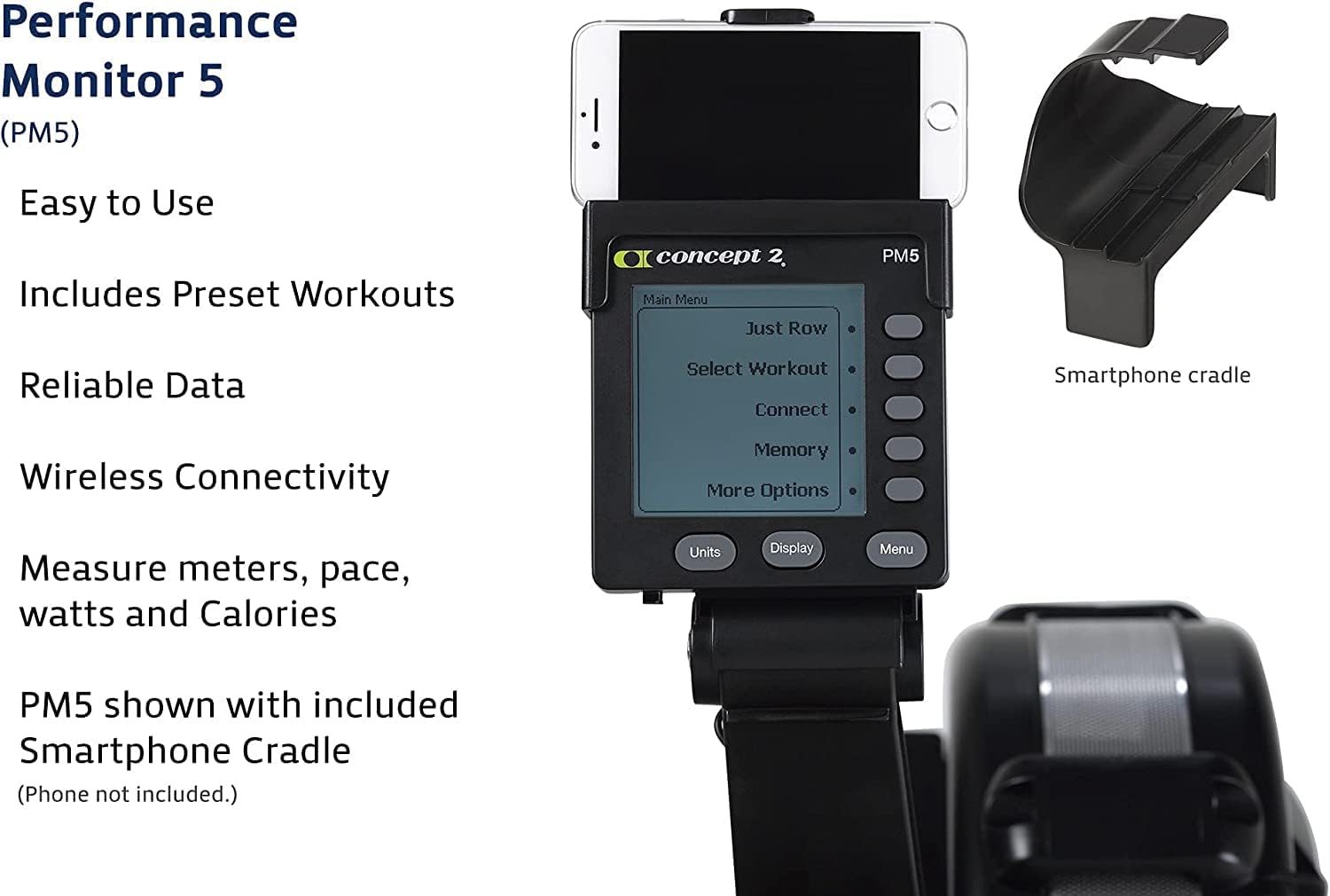 Concept2 Model D Upgraded New Rowing Machine Indoor Rowing Machine for Exercise Control Your Workout Intensity with PM5 Performance Monitor and Bundled with HogoR Cleaning Cloth