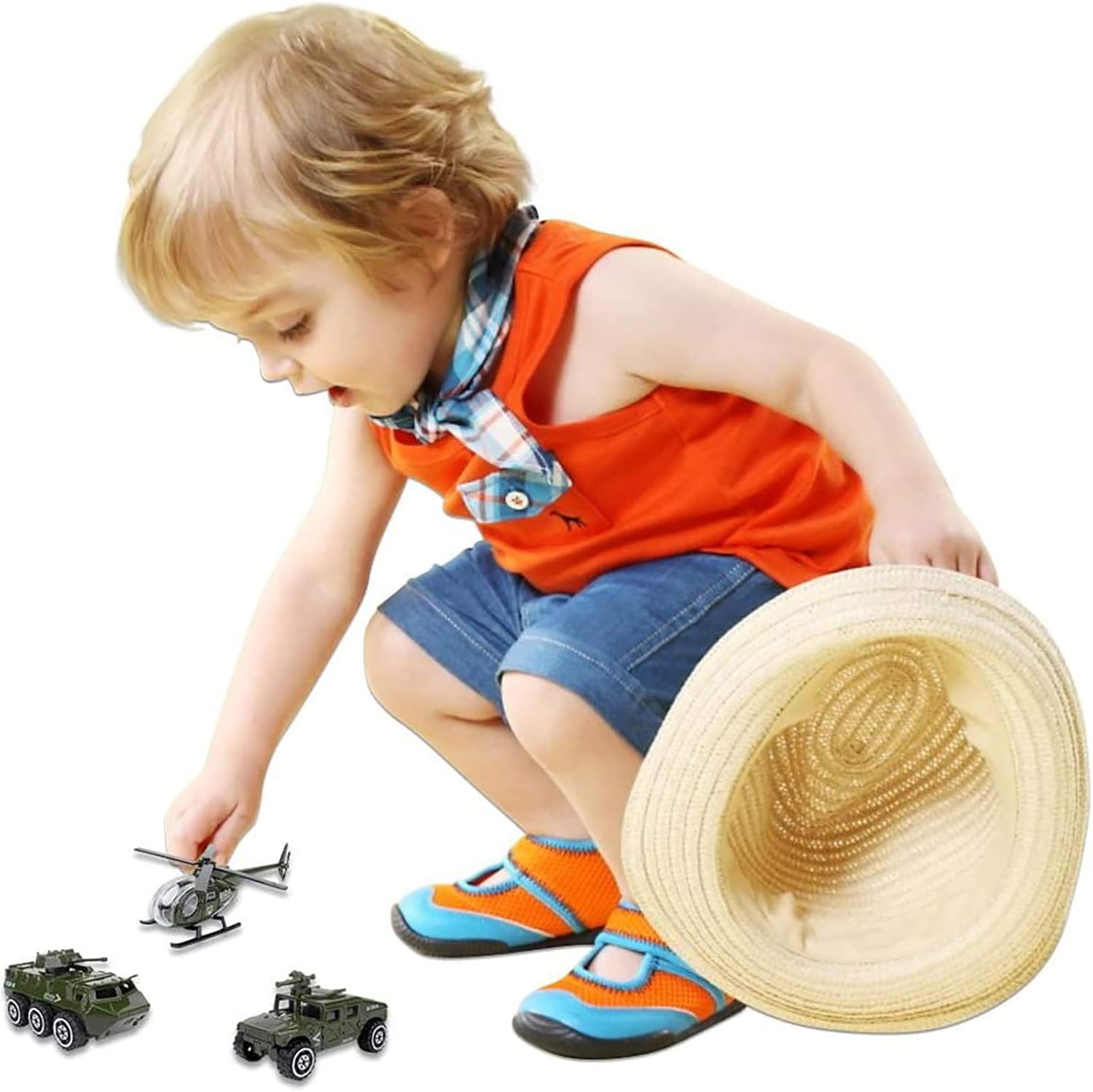 Shellvcase Diecast Military Vehicles, 6 Pack Army Toys Assorted Alloy Metal Model Cars Tank,Helicopter,Panzer,Anti-Air Vehicle Playsets Gift for Boys Kids Age 6 7 8 9 10