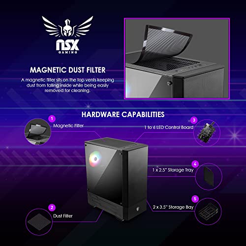 PC Falcon RYZEN 5 5600X 3.7 GHz, GeForce RTX 4060 Ti, 1TB NVME SSD, 16GB DDR4 RAM 3600, 650W Bronze PSU, 11AC WiFi, Bluetooth Windows 11 H 64-bit, Built in USA