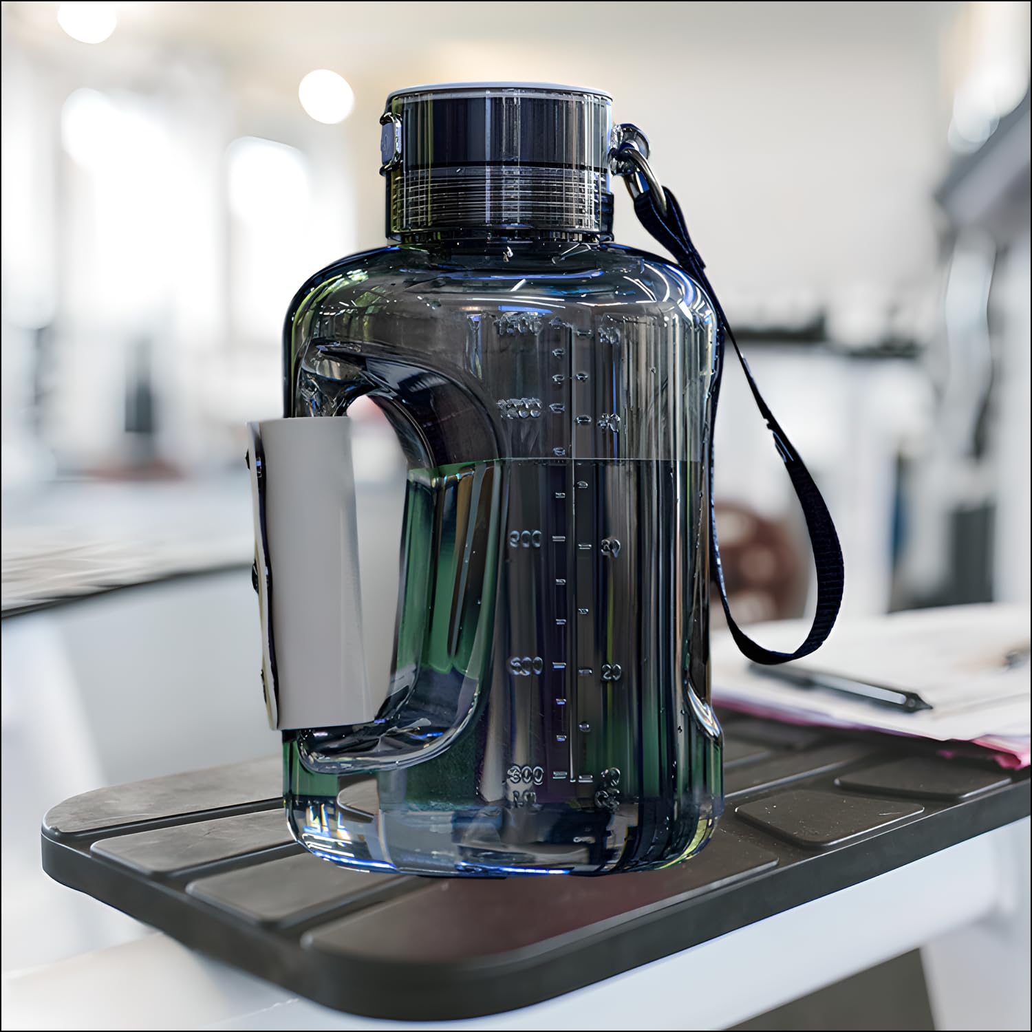 Hydrogen Water Bottle, 1.5L High-Capacity Drop-Proof, Portable Hydrogen Water Machine with SPE and PEM Technology, Rechargeable Hydrogen Water Generator, Suitable for Family and Fitness