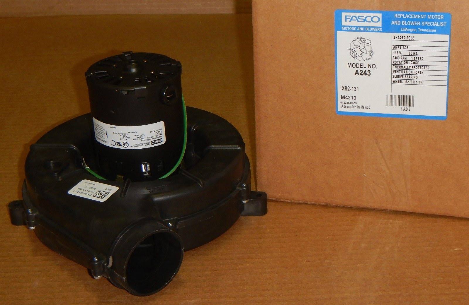 Fasco A243 Furnace Draft Inducer Motor for Rheem 7021-7790 70-22436-02