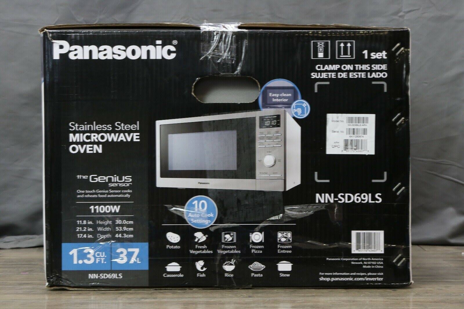 Panasonic NN-SD69LS 1100W Countertop Microwave Oven - Stainless Steel