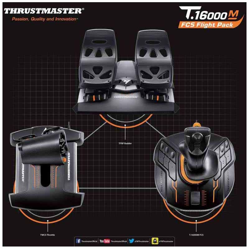 Thrustmaster T.16000M FCS Flight Pack