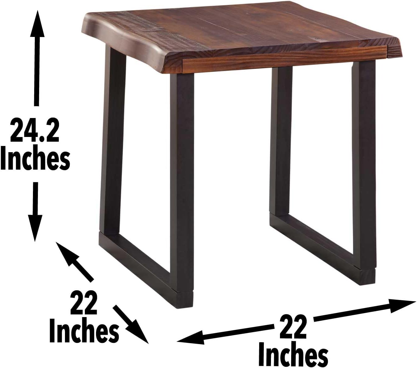 Jennings - Live Edge 3 Piece Occasional Table Set - Brown