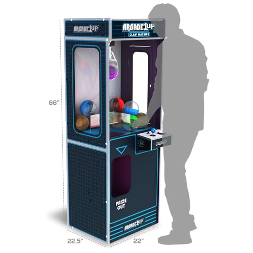 Arcade1Up Full-Size Claw Machine - Light-Up Marquee, Customizable - Perfect for Stuffed Animals, Plushies, Toys - Ultimate Arcade Game Room & Party Entertainment