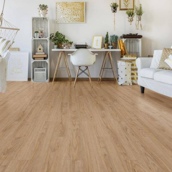 Verge 6 in. x 48 in. Rainier Cherry Glue Down Vinyl Plank Flooring (36 Sq. ft. / Case)